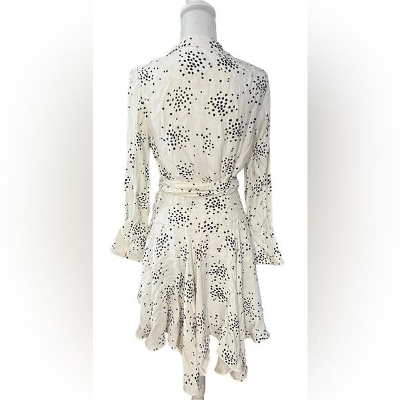 C/MEO confetti print cold shoulder wrap dress - Picture 6 of 10